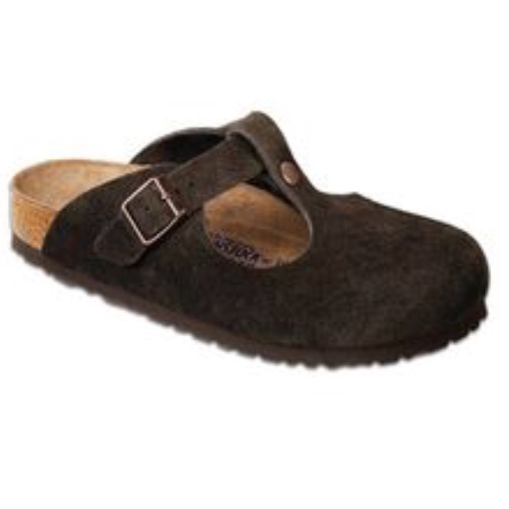 NWOT Birkenstock Mocha Suede Bern Mary Jane Clogs